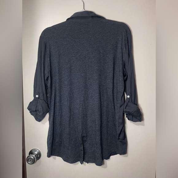 LOFT Dark Gray Long Sleeve Top - Picture 3 of 4